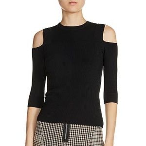Maje Manato Cold Shoulder Sweater